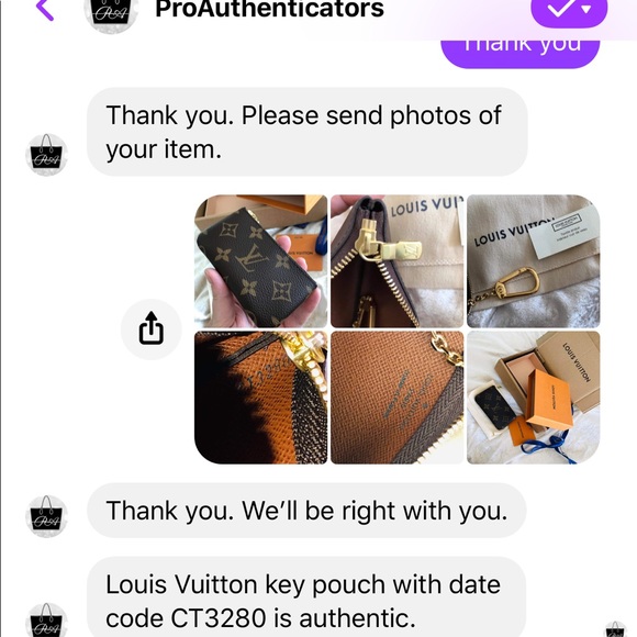 SOLD Louis Vuitton Pouch Cles Monogram France - Picture 15 of 15